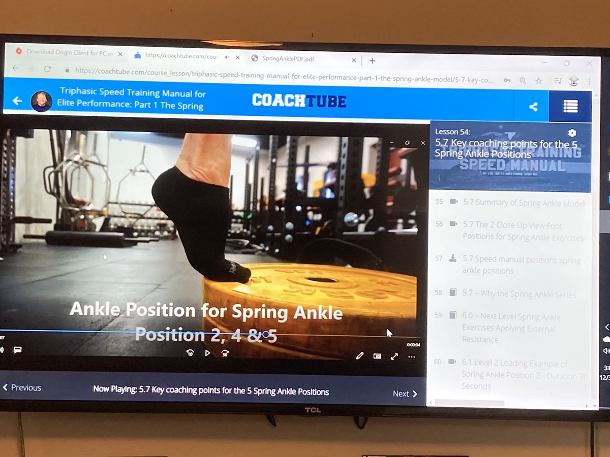 MarkHoover71's tweet photo. Happy New Year’s Eve! Celebrating it with Cal Dietz and Chris Korfist’s Elite Performance course. #SpringAnkle https://t.co/RN0HFbB4j5