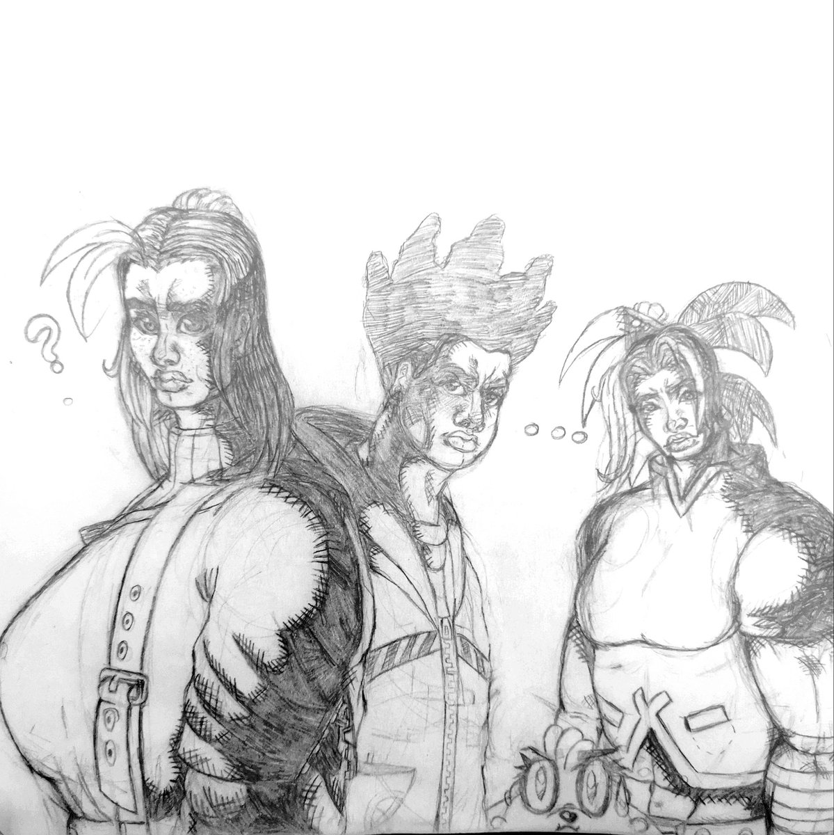 Tamikadraws's tweet photo. What are they looking at?

#myart #mycharacters #myocs #comicart #illustration #traditionalart #pencilart #pencilartist #sketchdrawing #sketchart #sketchartist #charactersofcolor #characterart #characterdesign #originalcharacters #jimleestyle #Westerncomics https://t.co/1EmOyoGS8D