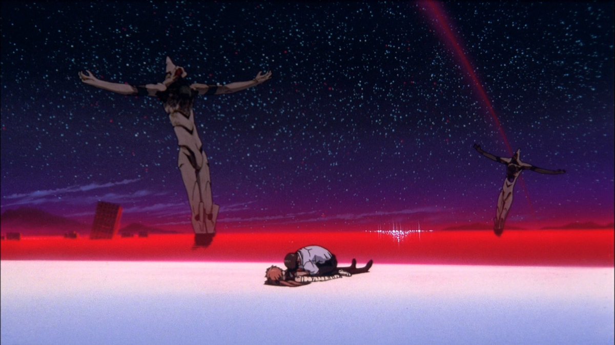 I was conflicted upon initially finishing EoE but after a rewatch, man...guess I lost to Evangelion. NGE 9/10EoE 9.5/10Overall 9.5/10