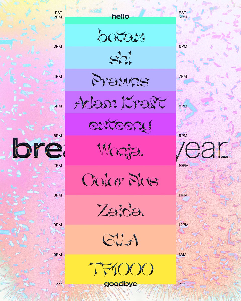 breadsf's tweet photo. 🍞 bread new year₂₀₂₁ 🎆

a fundraiser for @ATLSolFund and @NBDAdvocates 
sat jan 2, 5p ET thru the night

@1djzaida @wonja @colorplusss @__GILA_ @xangauser1222 @exteeng @adamkraftlol @holabotaz #prawns @tranespotting 

follow https://t.co/fcQmAKK2oB 🥖
flyer c/o @holabotaz https://t.co/jzKGmavT3g