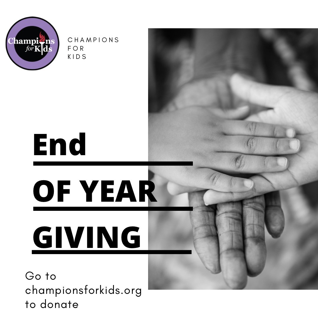 Not to late to donate!! Go to championsforkids.org to donate now!  

#championsforkids #donate #2020 #endoftheyear