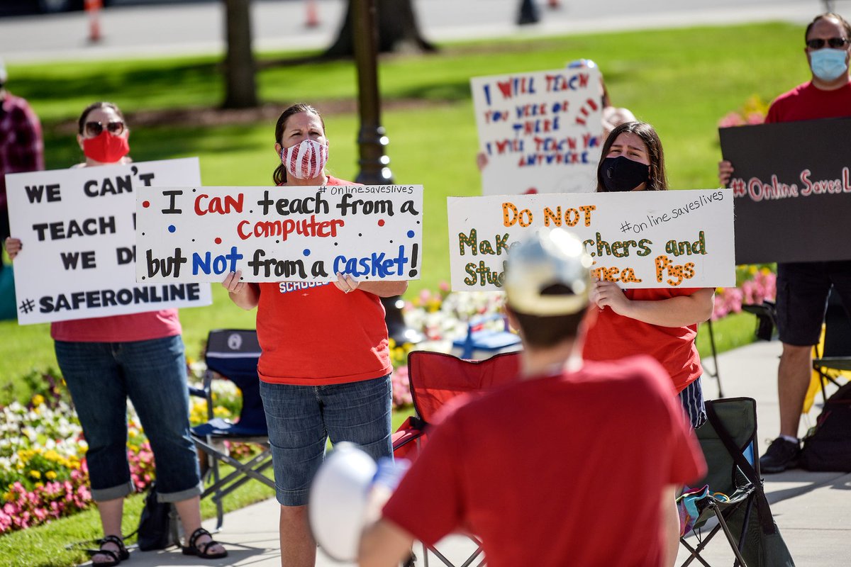 Educators - This one is personal for me.In August, Teachers Unions began a shameful campaign to tell parents and taxpayers that in-person education wasn’t essential for children