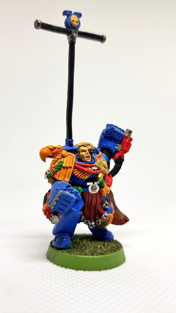 We'll get my stuff out the way first. This is the 1st mini I ever painted around 1990, the last before my break in 98-ish, 1st one on my return in January and then my most recent finished paint job. If nothing else there's definitely been an improvement!