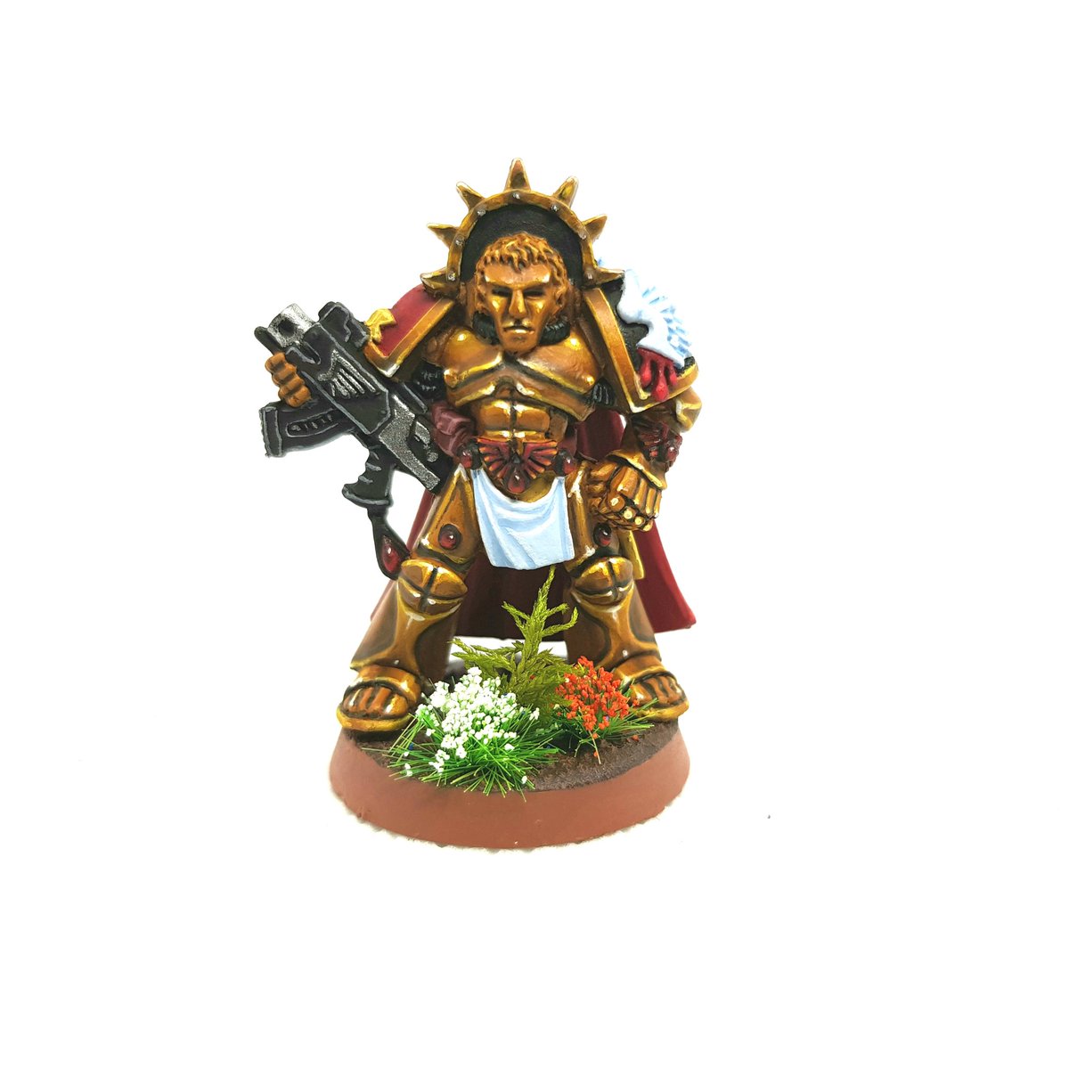 Also tried my hand at some new things. My first bust, NMM and some fancy basing.