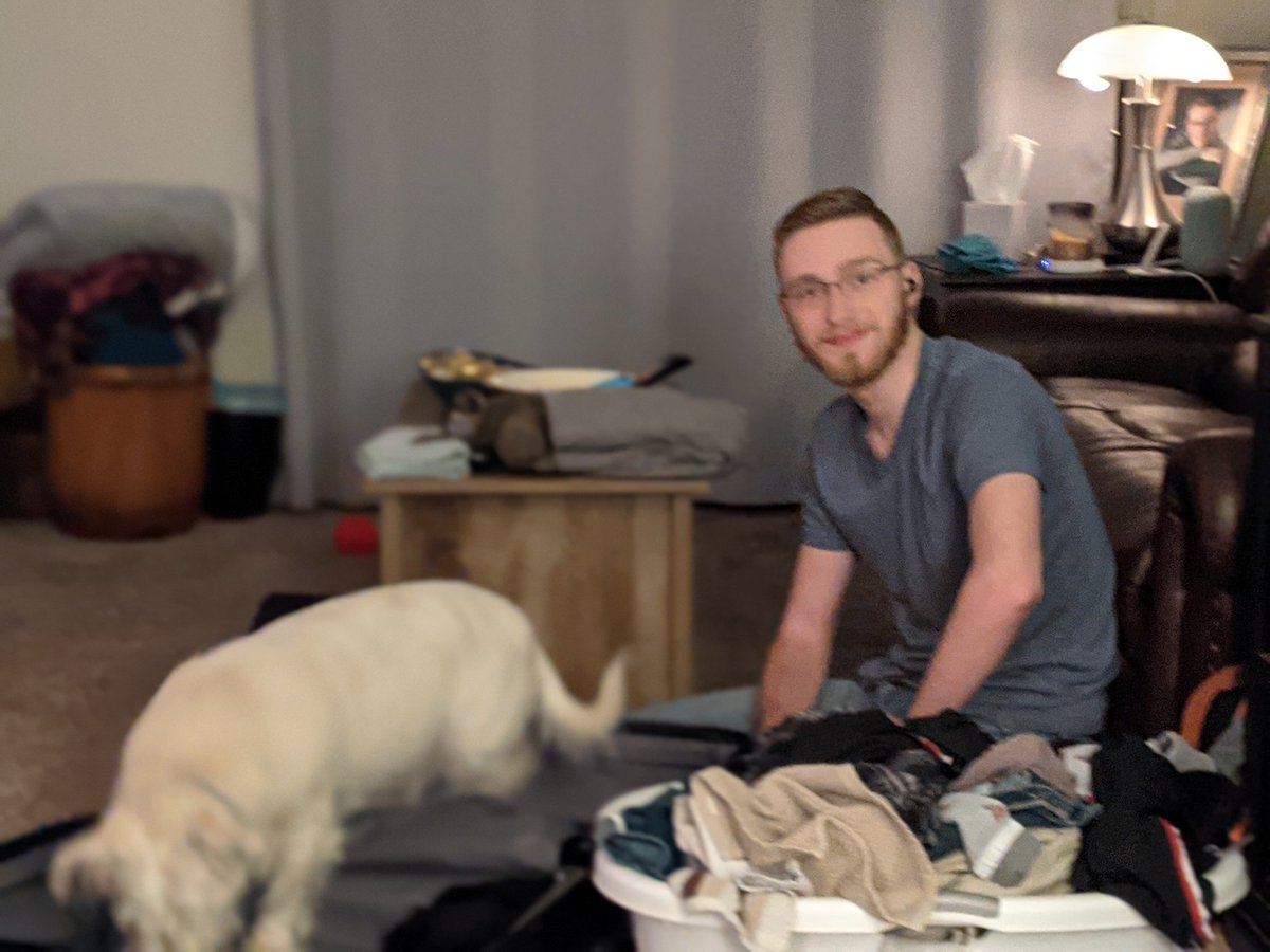 Sh00k3ms's tweet photo. It has been wonderful having my son home for a visit. What a nice way to finish out 2020. Kipu wanted to be packed in his suitcase for the trip back. #Highlightsof2020 https://t.co/qYdECF7PyL
