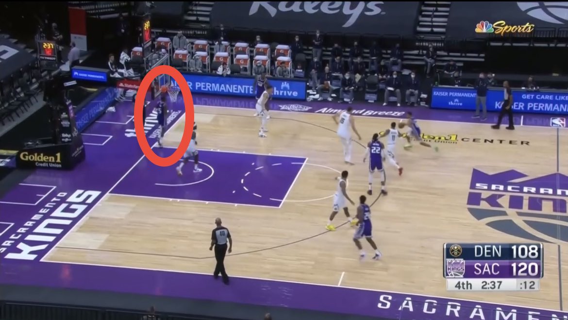 I want this point to stick: for three straight plays in the most critical point of the game, the Kings asked their newly minted $163 million man to stand at the three point line while a 20 year old rookie in his fourth NBA game ran the show. That's an insane amount of belief
