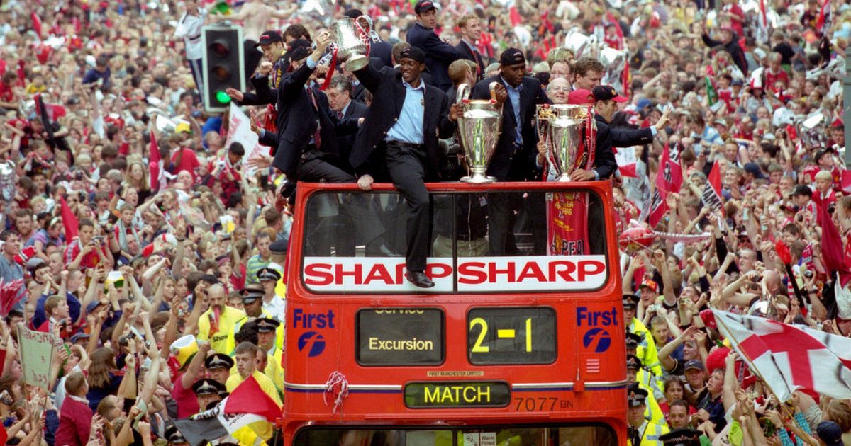  26th May 1999 Champions LeagueDid we deserve to win the game? No. Do we care? No. Losing Keane & Scholes was a huge blow. But we scraped through thanks to injury time winners from Solskjaer & Sheringham. The unprecedented Treble. Best team in all the world.18/38