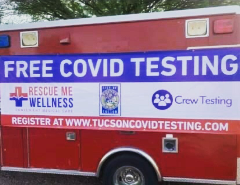 lacotucson's tweet photo. Beginning in April 2020 Rescue Me Wellness has provided thousands of free Covid tests weekly to our community. Their team has developed a well oiled and efficient testing strategy to serve the masses. These tests were offered free of charge to the community because of fundin… https://t.co/VIwh5V7HkD