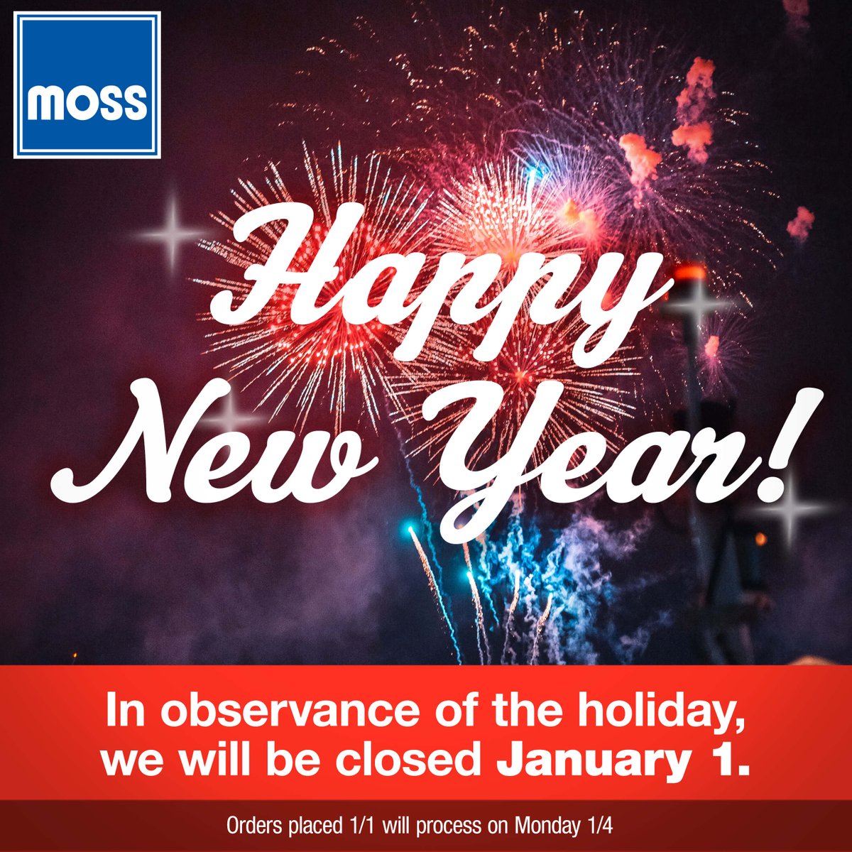 We thank you all for your support that kept us going thru this tough year. Wishing you good health &amp; safety. Let's welcome 2021 with fresh spirit, smiles &amp; positivity! Our offices will be closed till Jan 3, 2021. Orders placed over the holidays may take longer to process &amp; ship.