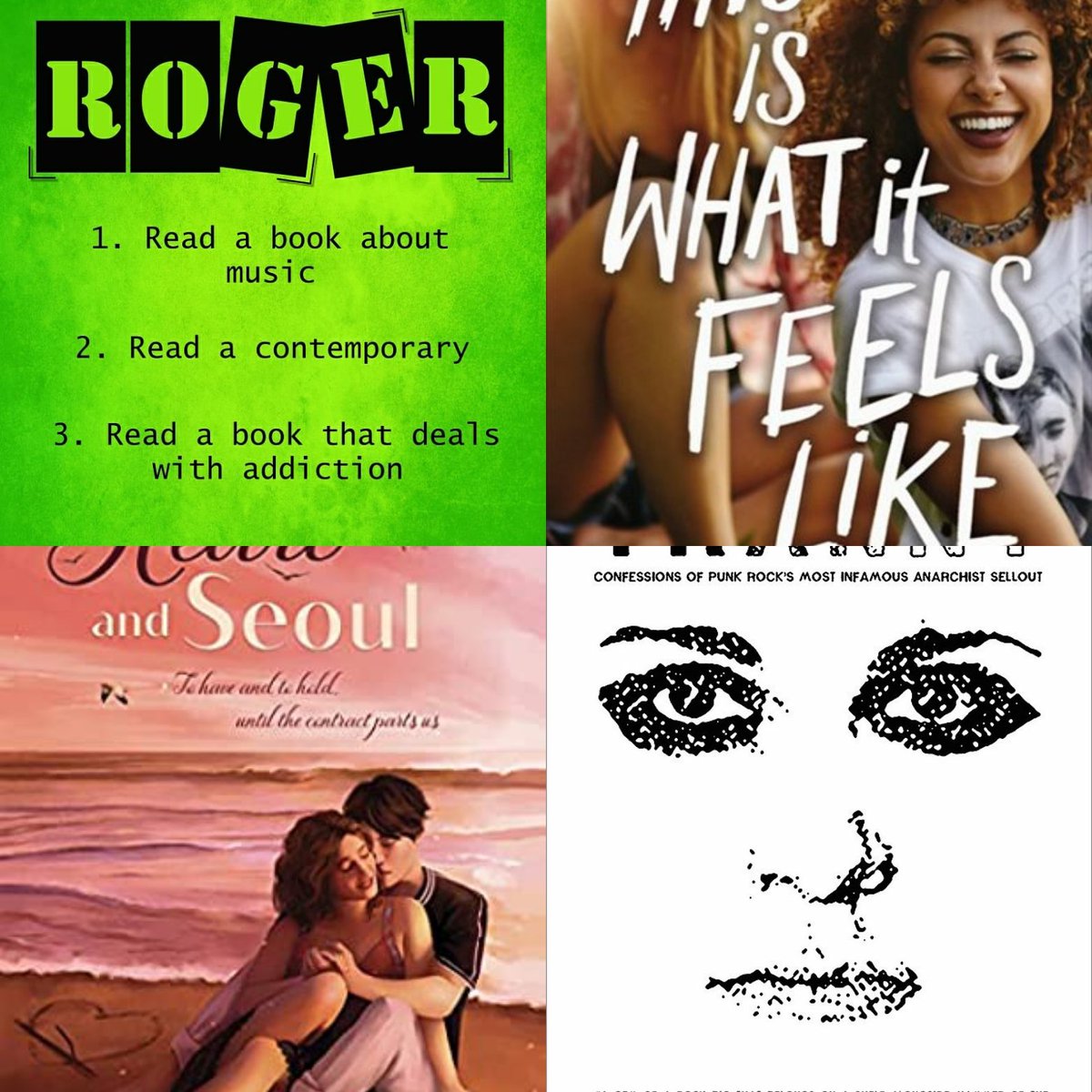 rentreadathon's tweet photo. Some recommendations for Team Roger! #RentReadathon https://t.co/ezLN6O5yoh