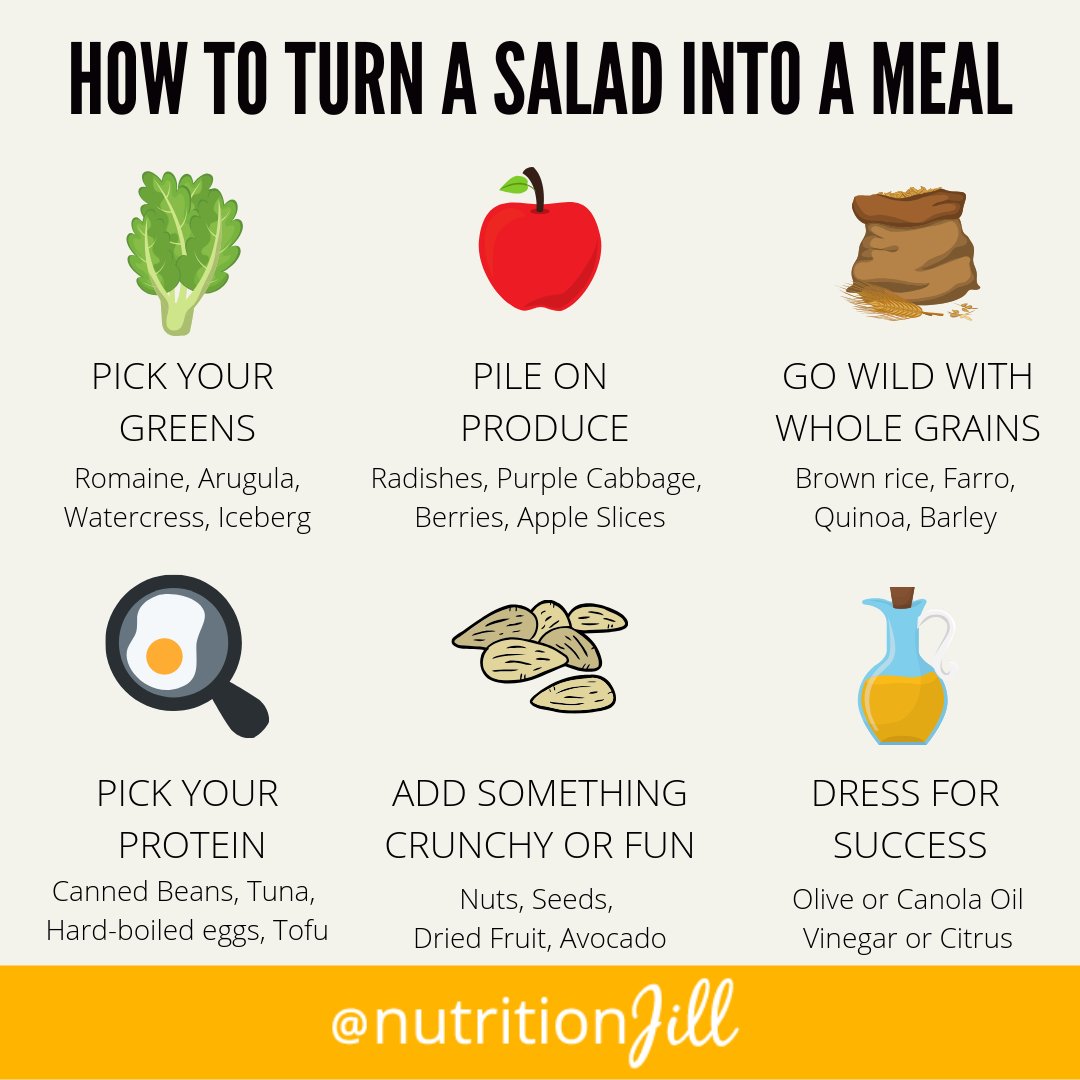 Love salad? Here's How to Turn a Healthy Salad into a Satisfying Meal jillweisenberger.com/make-healthy-s… #healthysalad #healthysalads #saladmeal