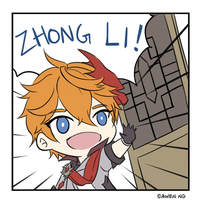 #GenshinImpact #原神 #zhongli #childe 
Happy Birthday Zhong li~ (1) 