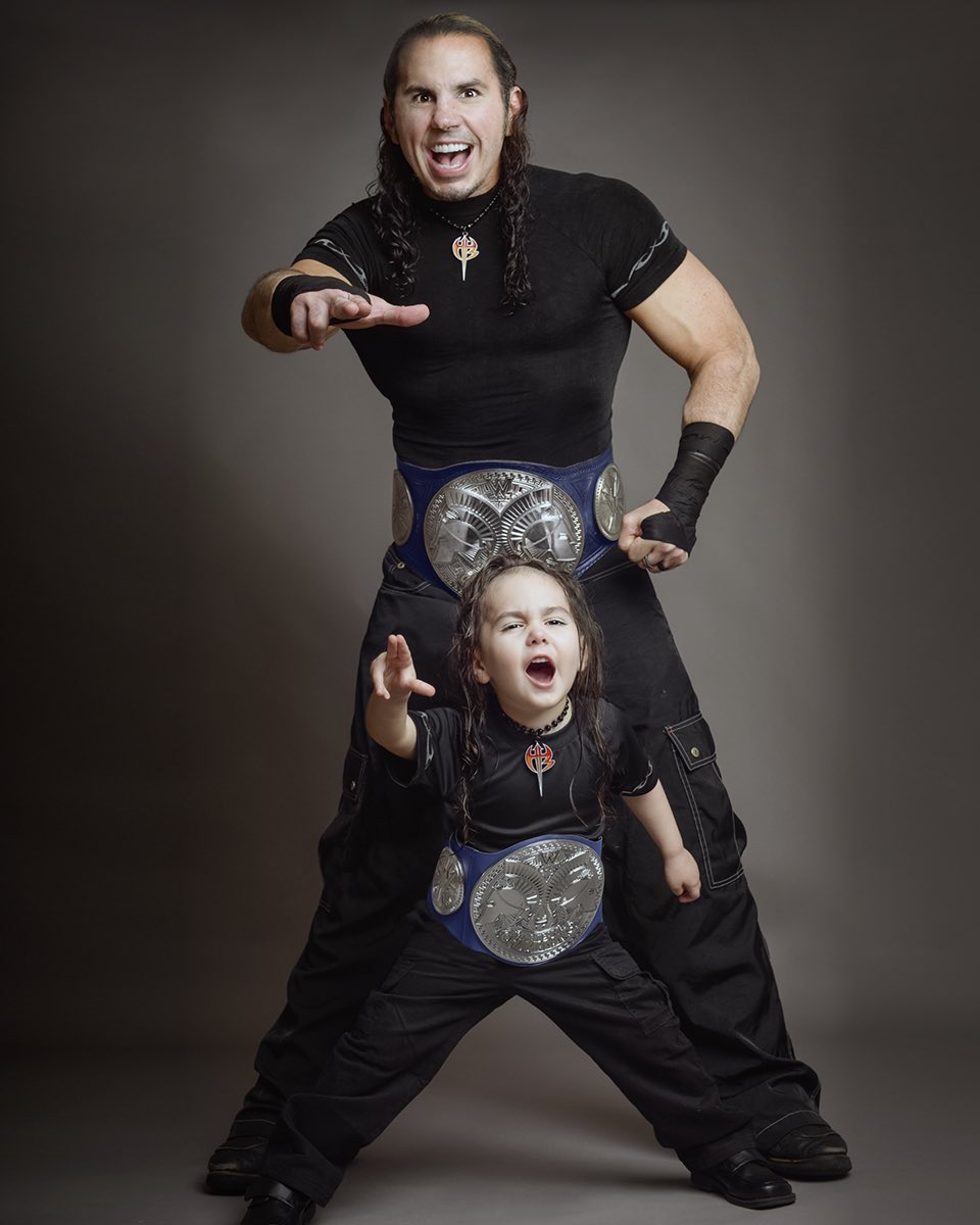 MATTHARDYBRAND's tweet photo. Not gonna lie - I was super excited to get a pic with my new favorite wrestler, -1!

Sorry, King Maxel.. The two of you can settle this 12 years from now when you’re both working on top. 😁 https://t.co/45UVyod63S