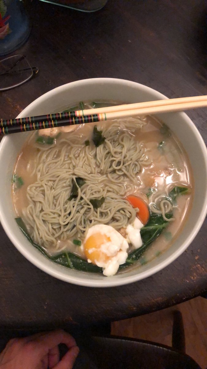 DenverGreg_'s tweet image. First Ramen, 6.5/10

Def adding corn, jalapeños, more spices and another broth next time.