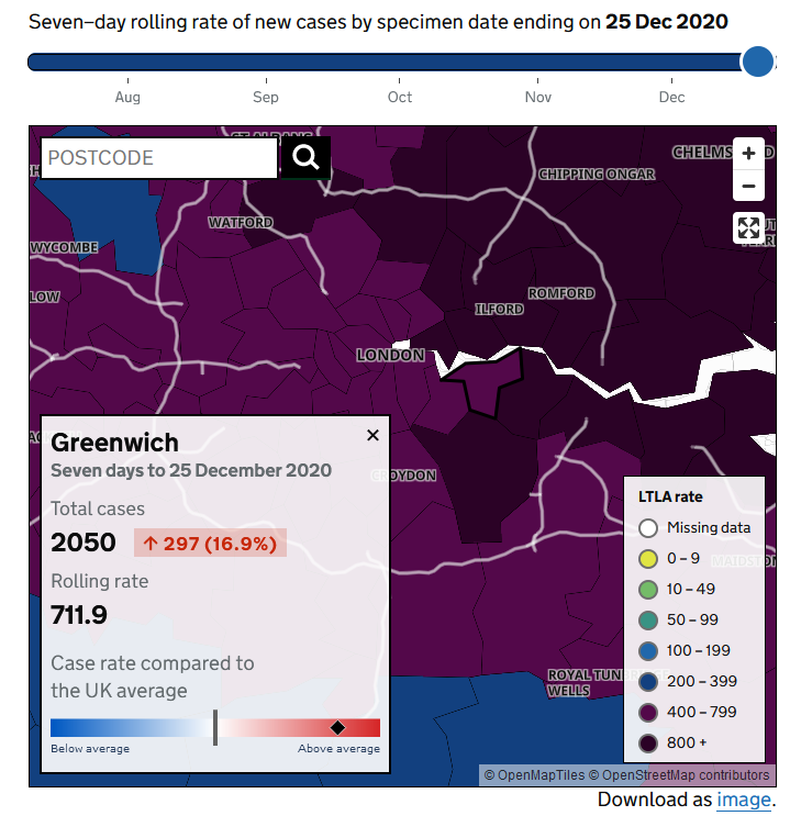 English primary schools are due to return next week. There is over 10% positivity in school-aged children. The Government seems set on pressing ahead with this. Yet look at Greenwich with a rate of 711 increasing by 16%. Schools will open here next week  https://assets.publishing.service.gov.uk/government/uploads/system/uploads/attachment_data/file/948580/Contingency_framework_implementation_guidance.pdf