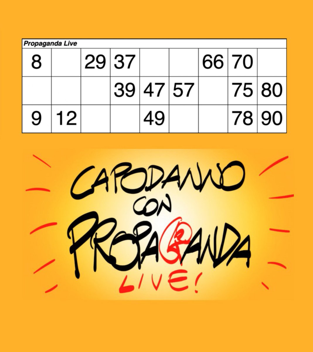BEPPE_1964's tweet photo. #propagandalive #propagandatombola https://t.co/yPqPNR8HHE