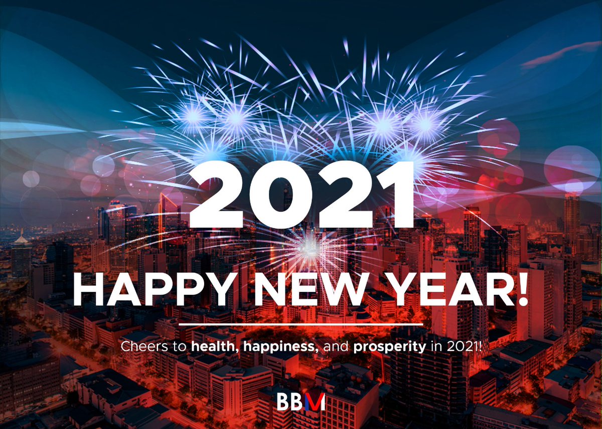 bongbongmarcos's tweet photo. Let 2021 find us a more united nation, working together with renewed hope urged on by the unflagging drive of the great Filipino spirit! https://t.co/Vba4dioDHc