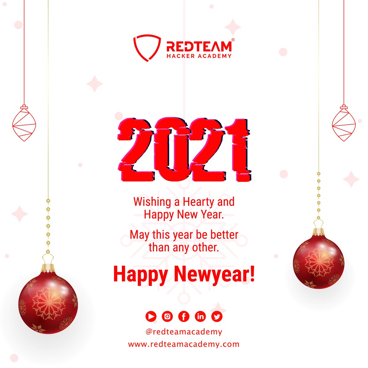 redteamacademy's tweet photo. Let's begin this 2021 with new energy and aspirations. 

Happy New Year!

#newyear #celebration #NewBeginnings #NewYear2021  #NewYearsEve2021 #HappyNewYear2021 #enjoy #redteamacademy #letscelebrate #smile #happy #festival https://t.co/D2X8NPhfYn