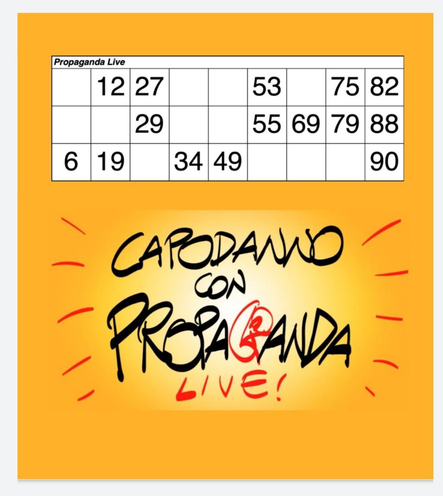 Pronti per stasera? Noi ci siamo!  #propagandalive  #propagandatombola