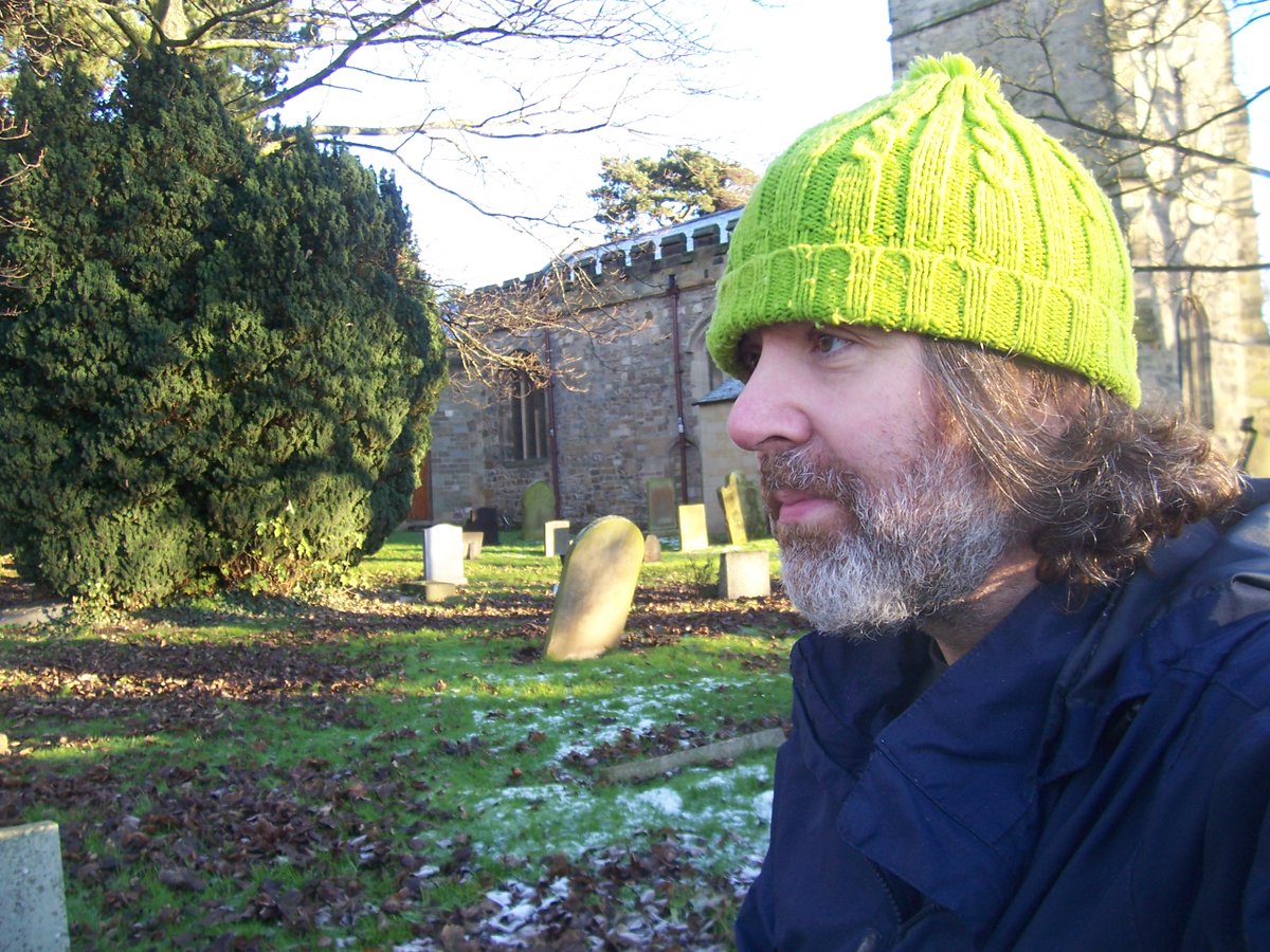 St John the Baptist Church in Egglescliffe village. Somewhere in this churchyard is the unmarked grave of a Civil War soldier killed during the 1643 battle, but no-one knows who... or exactly where it is.  #yarmmicrohistory