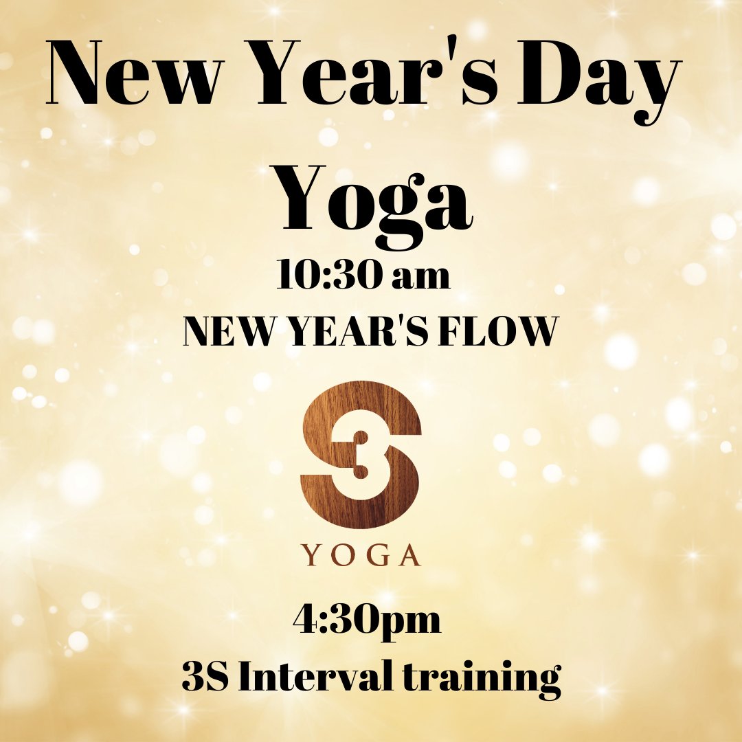 3s_yoga's tweet photo. 2021 is coming, ready or not. Enter it strong, with intention and inspiration. 3S is offering 2 classes on New Year's Day. In person, and on zoom. New Year Flow 10:30am with Nadeya and 4:30pm 3S yoga #rvayoga #intervaltraining #hiityoga #intention #inspiration https://t.co/PkTBJ2PgHD