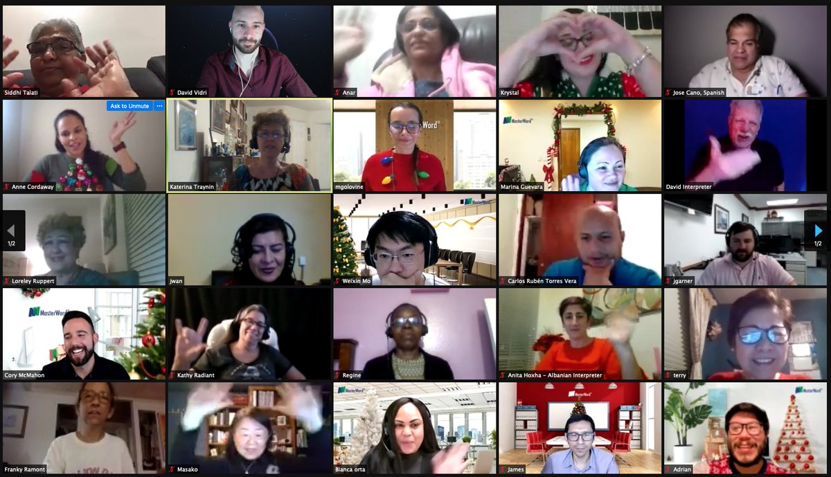 masterword's tweet image. Just recently we hosted our annual #LanguageProfessional #HolidayParty where we celebrated and thanked all our #Interpreters, #Translators, and #Evaluators. Thank you to all who attend, it was great to see familiar faces, play great games, and congratulations to all who won!
