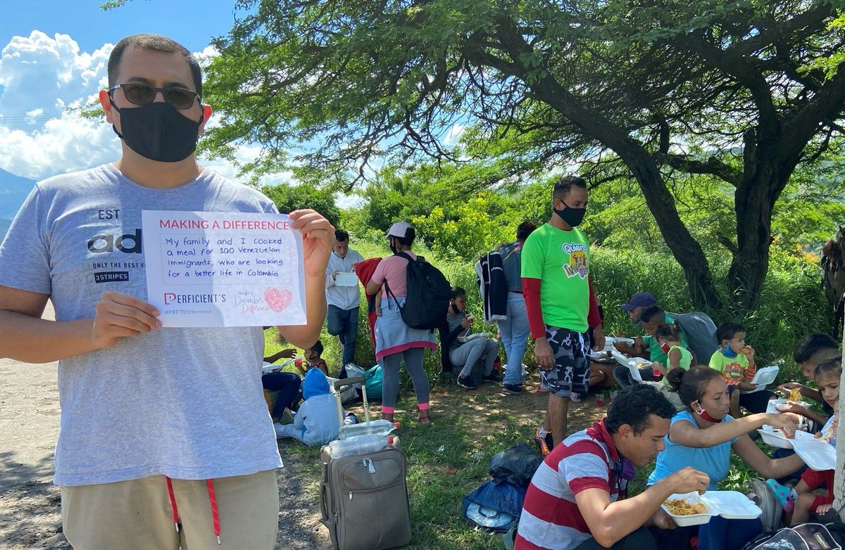 Perficient's tweet image. See the ways our colleagues&apos; collective impact is serving local communities around the world through our 2020 kindness campaign, &quot;Make a December Difference.&quot; buff.ly/2WW0awg #PRFTDifference #GiveBack #kindness