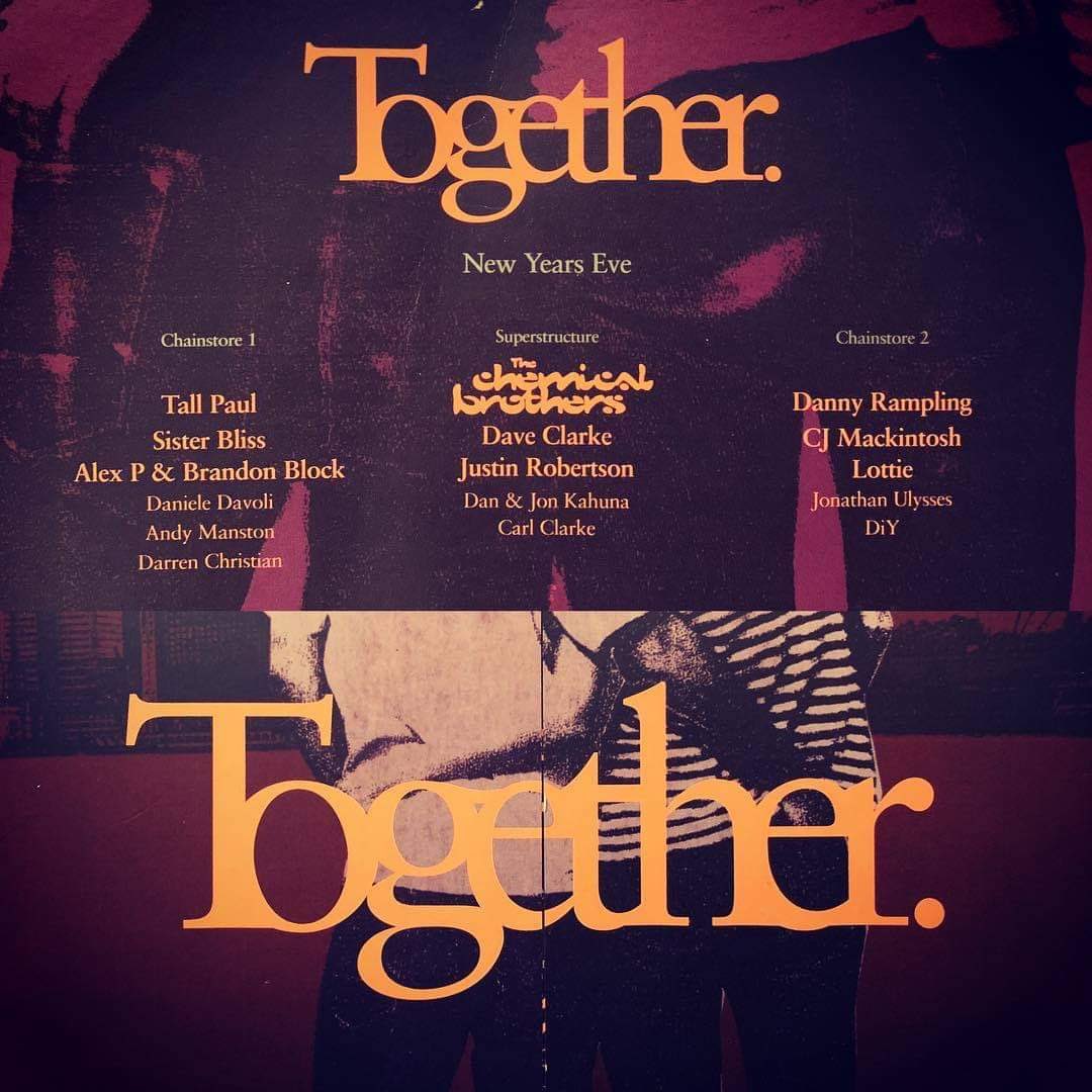 Lock N Load Events (@locknloadevents) on Twitter photo #tbt Our 1st ever <a href="/Togetherclub/">Together Club</a> party was an almighty NYE rave two decades ago across 3 rooms at The Chainstore | London w/ The Chemical Brothers and this lot 🤯😍
Design by - <a href="/EdCoward/">Ed Coward 🇺🇦🙏🏼🕊</a> #tbt Our 1st ever <a href="/Togetherclub/">Together Club</a> party was an almighty NYE rave two decades ago across 3 rooms at The Chainstore | London w/ The Chemical Brothers and this lot 🤯😍
Design by - <a href="/EdCoward/">Ed Coward 🇺🇦🙏🏼🕊</a>