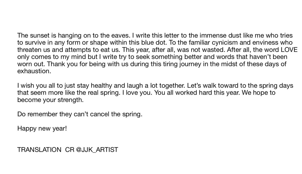 [FULL TRANS] JOONIE’S WEVERSE POST 2021. 01.01

Whoa 😅🤧🤧🤧😭