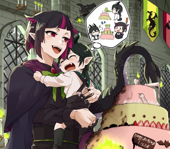 今までも、これからも
ディアソムニアの頼れる大好きな親父殿
お誕生日おめでとう!!
#リリア・ヴァンルージュ誕生祭2021 
#ツイステファンアート 