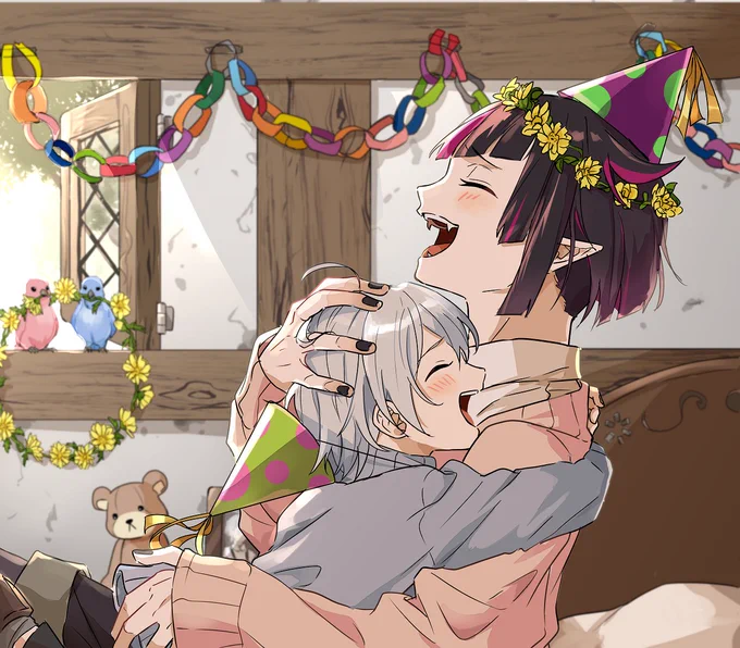 今までも、これからも
ディアソムニアの頼れる大好きな親父殿
お誕生日おめでとう!!
#リリア・ヴァンルージュ誕生祭2021 
#ツイステファンアート 