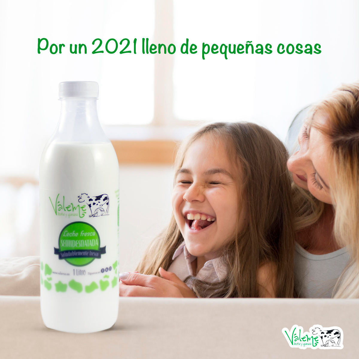 Hoy es la última noche de un año que nos ha hecho valorar las cosas que de verdad importan y aprender a ilusionarnos con los pequeños detalles. ¡Brindemos por el nuevo año y por esas pequeñas cosas que le dan buen sabor a la vida! #LecheVáleme #FelizAñoNuevo #NocheVieja