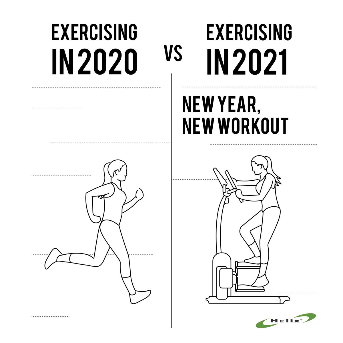 Our #NewYearsResolution? Upgrade our #workout to sculpt more muscles and burn more fat than running 😉What are your resolutions? Tell us in the comments! #HelixLateralTrainer
.......
#2021 #NewYearNewEnergy #HomeWorkout #HelixAtHome #WorkoutAtHome #2021Goals #LowImpact #NoImpact