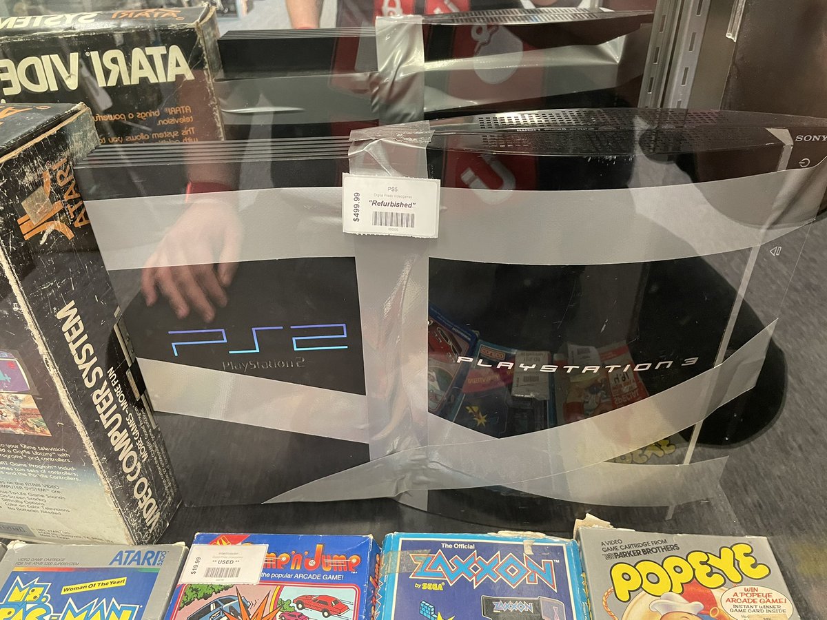 vintage video game shop
