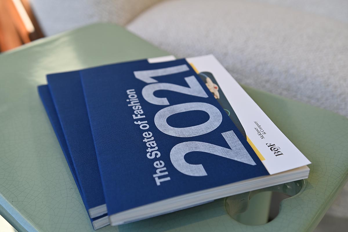 BoF's tweet photo. As we get ready to welcome 2021, dive into BoF and @McKinsey's fifth annual State of Fashion report, which forecasts the themes that will set the agenda for the fashion industry in the new year: https://t.co/7YWTe36O2b https://t.co/JCFvsJSnuB