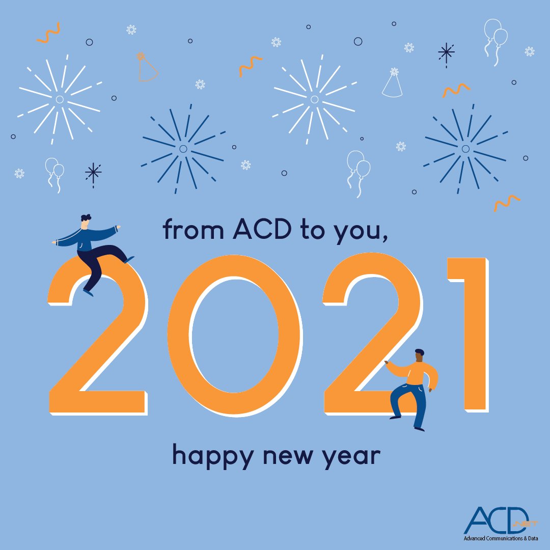 Congrats on making it to 2021🎉 We hope this new year brings you joy, happiness &amp; #fiberinternet (from us)! With plans to grow our network even more this year, a fast &amp; reliable connection may be right around the corner for you. Visit acd.net for more info!