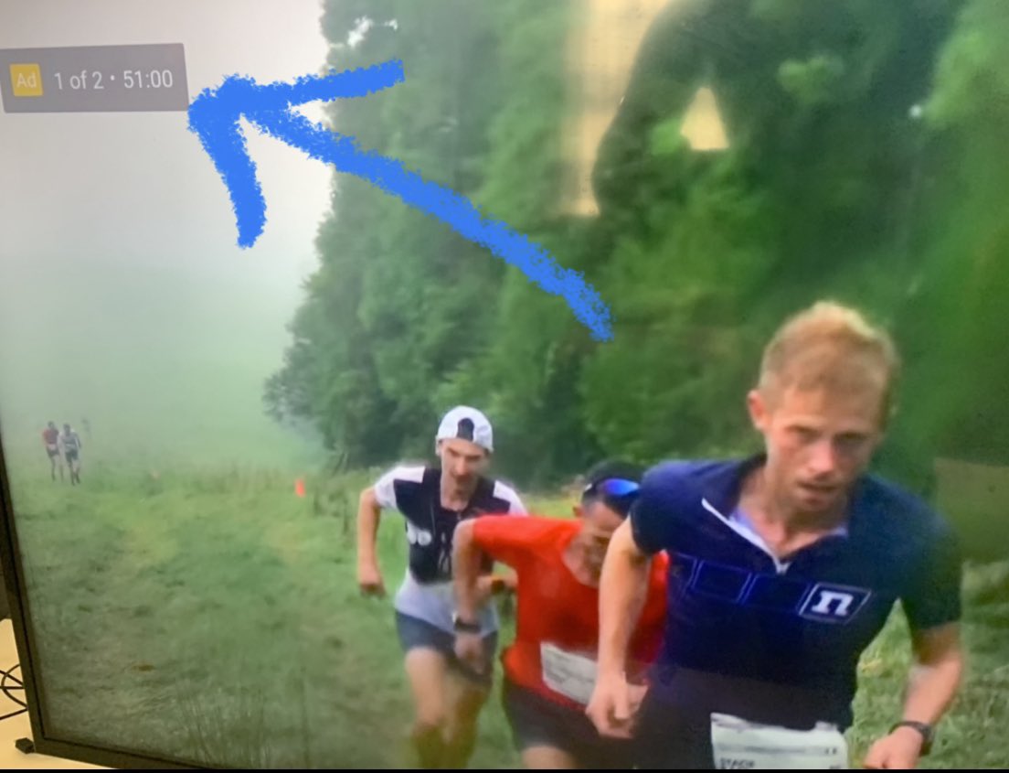 m_p_gardner's tweet image. Impressive targeting by @YouTube playing a 50-minute trail running ad during a preschool learning video. My 5-year old called out for minutes until the target audience arrived to “skip ad” 🤦‍♂️😂