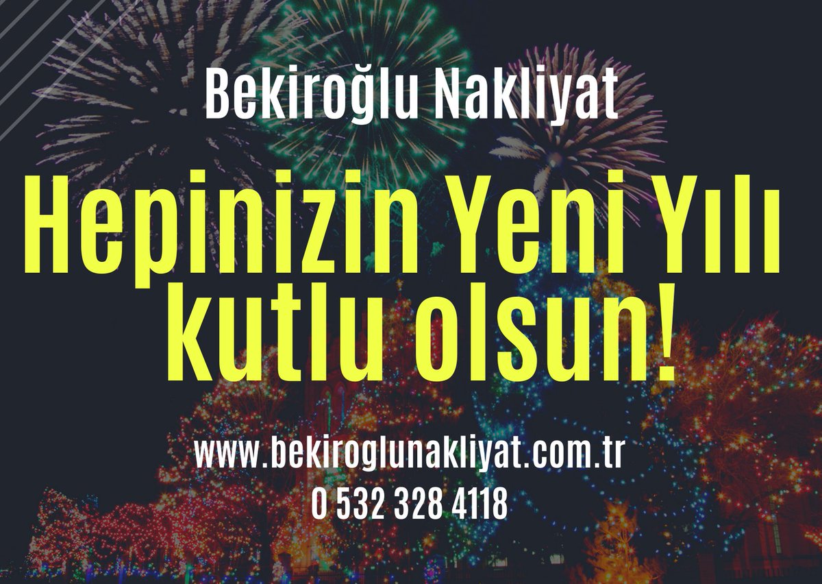 bekiroglunakliyat.com.tr
Bekiroğlu evden eve nakliyat ailesi olarak herkesin yeni yılını kutlar sağlık huzur ve mutluluk getirmesi dileğiyle mutlu yıllar 
Hoş geldin 2021 #MUTLUYILLAR #Hosgeldin2021