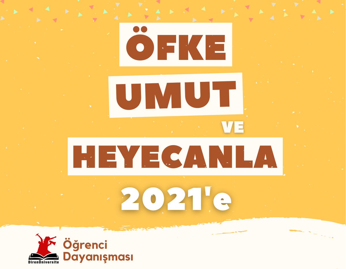 2020'yi bitirken;
 Geleceğimizi çalanlara, insanlığı sefalet koşullarında sömürenlere, doğayı rant uğruna hiç edenlere, patriarkadan güç alarak kadın ve lgbti+'lara egemenlik kuranlara öfkeliyiz. 
++