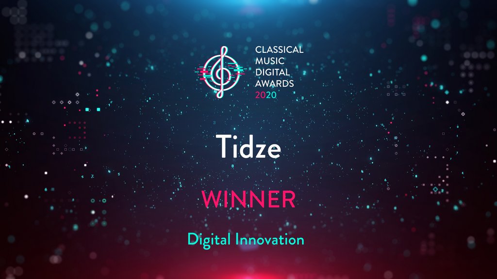 DavidTaylor_uk's tweet photo. The winner of the Classical Music Digital Awards 2020 –  Digital Innovation goes to… @tidzelive !

#CMDA2020 https://t.co/nnC1BWnrE1