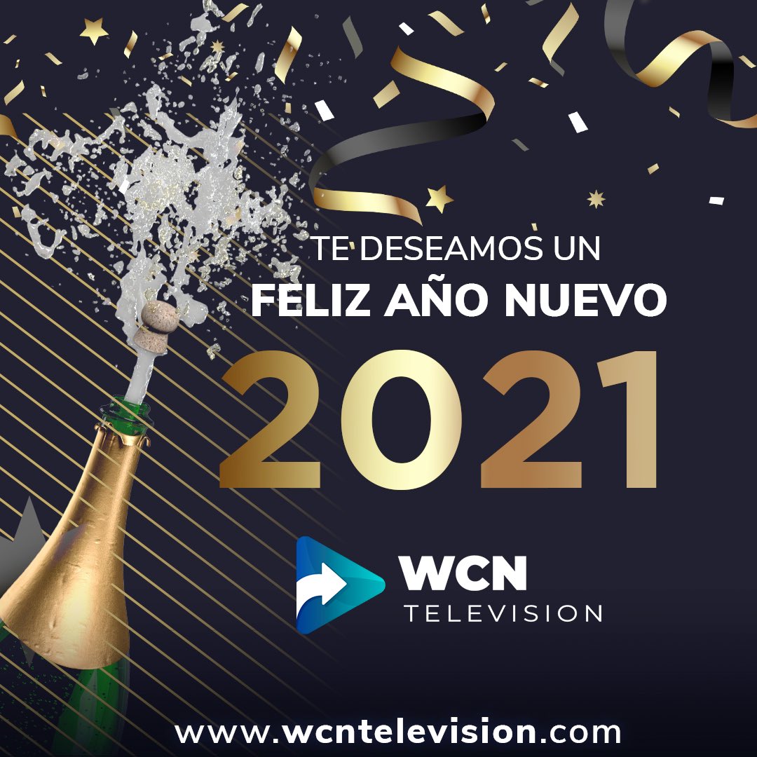 WCNTelevision's tweet photo. WCN te desea que este 2021 venga cargado de buena vibra, salud, amor, armonía, éxitos y risas para ti y tus seres queridos. Este 1o de enero empieza una nueva historia de 365 páginas en blanco para todos. ¡Tú decides cómo escribirla! #WriteAGoodOne
¡FELIZ 2021!
#felizañonuevo https://t.co/qwWl67YRKH