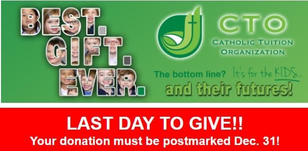 You can receive 65% tax credits while at the same time helping families send their kiddos to Catholic school. Donate online ctoIowa.org