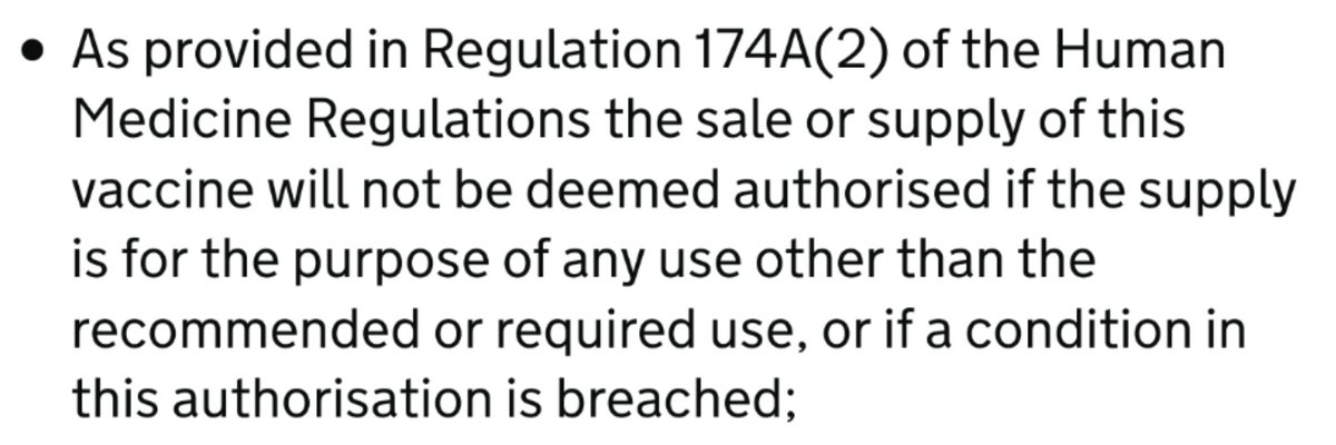 And another good spot by  @jmlw1, on the conditions for authorisation of the  @Pfizer/ @BioNTech_Group  #vaccine: https://twitter.com/jmlw1/status/1344690341430128641?s=19Noting also: