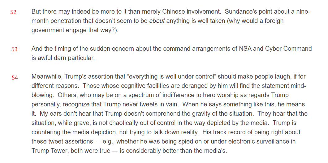 69) Slide 23"Meanwhile, Trump’s assertion that “everything is well under control” should make people laugh, if for different reasons. Those whose cognitive facilities are deranged by him will find the statement mind-blowing."