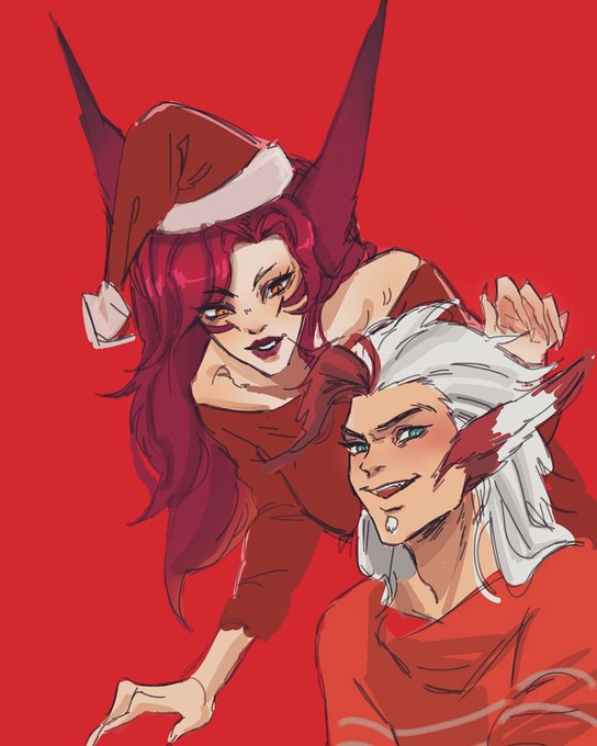 Happy New Year#LeagueOfLegendsFanArt #League_of_Legends #xayah #rakan 