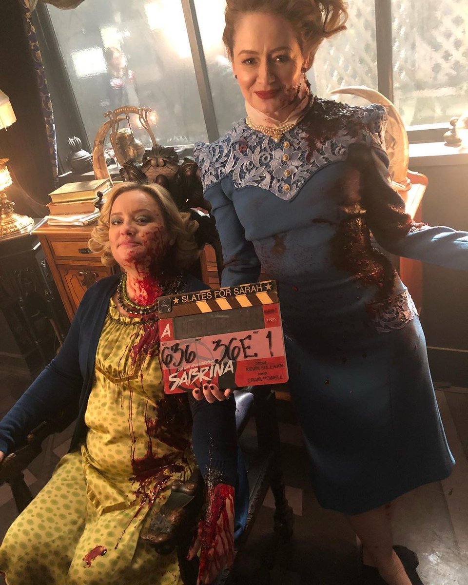 MirandaOttoFr's tweet photo. Miranda Otto via Instagram 

There will be blood 🩸 #caos #sabrinanetflix https://t.co/8GSEGMonsG