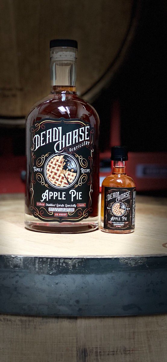DHHDistillery's tweet photo. Our new Apple Pie Whiskey is available for purchase today at the Distillery! This blend of sweet apple goodness will make your New Years even better. Come by and pick up a few bottles. Remember an Apple Pie Whiskey a day keeps the doctor away, something like that. #bakersfield https://t.co/bAXoAcgopZ