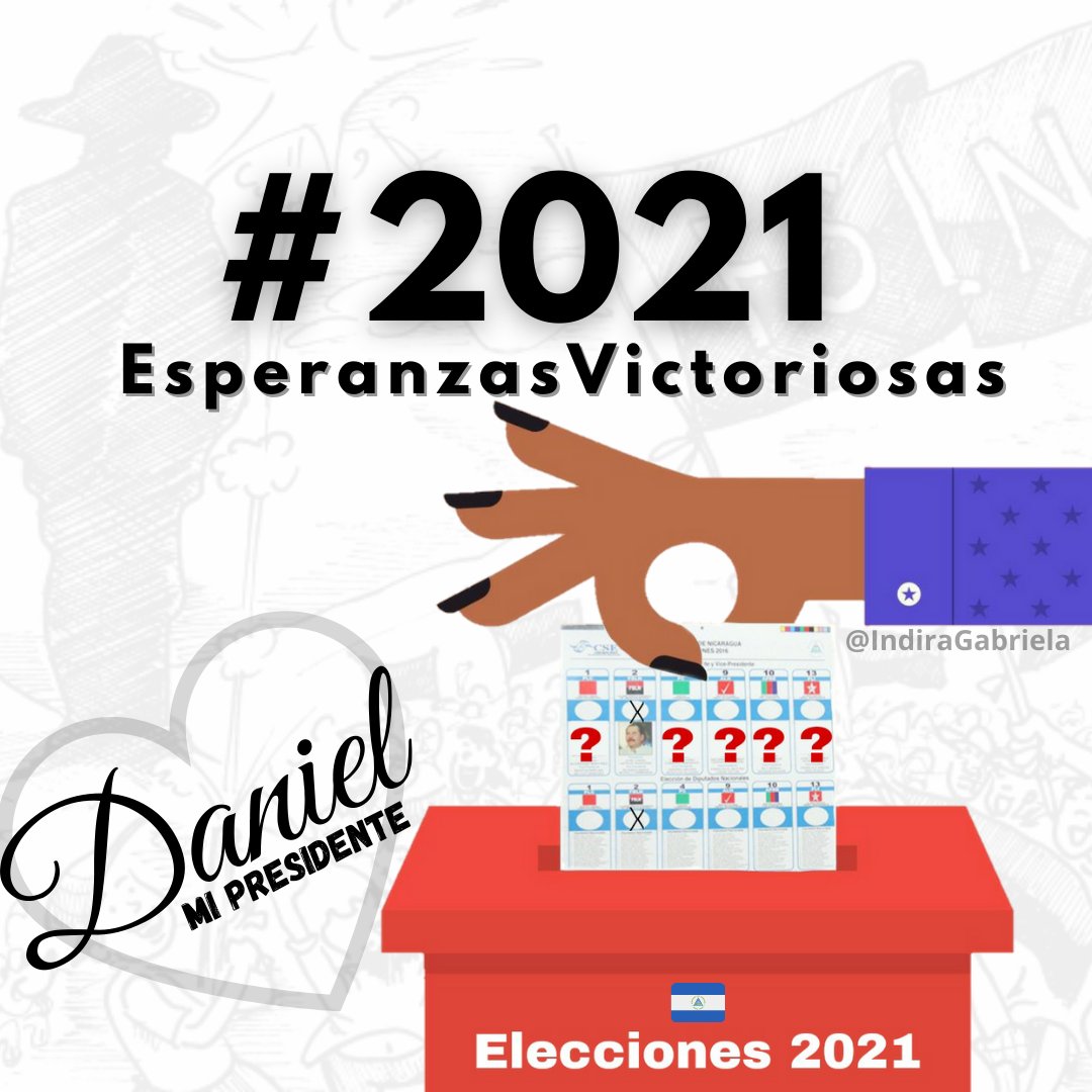 IndiraGabriela_'s tweet photo. Este #AñoNuevo venimos por más Victorias.✌️😊

Los militantes sandinistas trabajaremos para el gran triunfo electoral de #DanieMiPresidente2021 para seguir llevando alegrías, paz y seguridad a las familias Nicaraguenses 🇳🇮

#2021EsperanzasVictoriosas #PLOMO19 #LeónRevolución https://t.co/anZRY8A7YR
