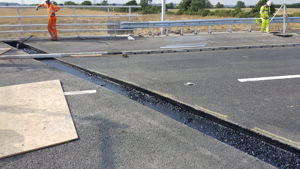 APJs are installed at around 200 degrees. They cool within a few hours, and are topped off with an anti-skid coating. They are watertight and very commonly used on integral and non-integral bridges.