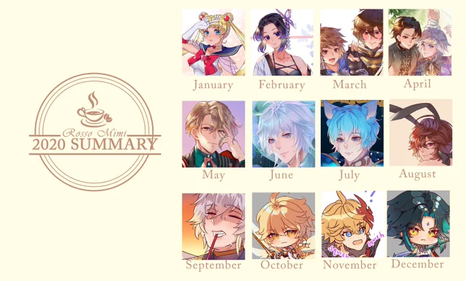 2020 Art Summary

I'm not as active as much on making fanart but I got many commissions so thank you 😭💕 It's been 10 mos since I quit my job and relied on cms and online shop (still haven't got my back pay wew)

Thank you so much for the support and looking forward to 2021 💪 
